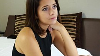 Izzy Tinkler gets a surprise Pink cigar and jism spring on her shaved devotion tunnel