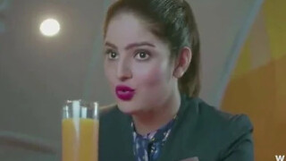 Ample wobblers Air Hostess seducing her Passenger for lovemaking