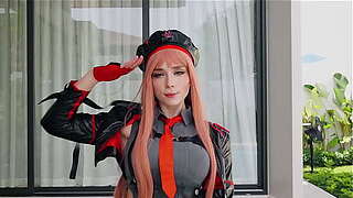 Rapi from The Nikke Dominatrix of Victory Coarse Fucks, Deepthroats and Receives Ambitious Wazoo Ejaculation - Cosplay