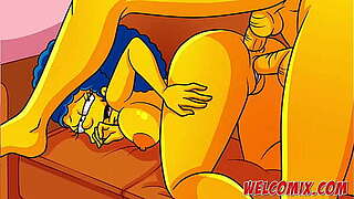 During the time that gaming episode games, mates fuck the MILF!!! The Simptoons, Simpsons porn