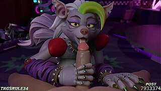 Roxanne Wolf FNAF manga 3d compilation #2