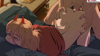 Force transando com Denji( Chainsaw Masculine Hentai))