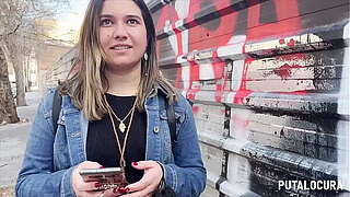 PutaLocura - Torbe entice por la calle a latin babe cachonda Ana Amiss y se la folla