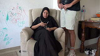 Arab milf acquires great ejaculation from sexually excited masturbating stepson