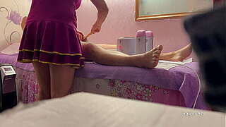Waxing and Oral sex at Chinese massage salon