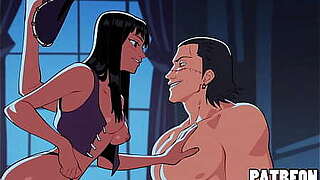 Nico Robin Fudendo com o Crocodile. (One Fragment Hentai)