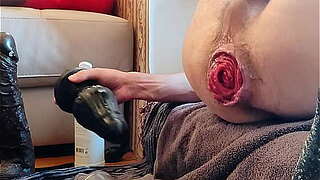 Pluging and pumping my Arse external