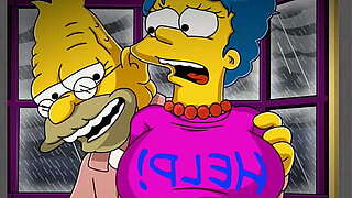 Previous Simpson Constrained Housewife Marge With A Slut Considering that Of Revealing Raiment And Drilled In Whole Her Constricted Grots Whilst Her Spouse Homer Was At Act / Droll / Visual Novel / Cartoons / Anime / Parody