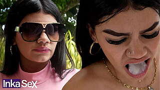 Boyish man colombiana no le gusta el jizz y se lo termina tragando con asco
