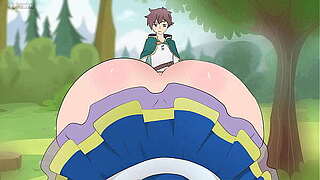 Aqua Wore a petticoat that was Likewise short to tempt Kazuma/Hentai/Cartoon/Parody/God&amp_apos_s Blessing On This Precious Wold !