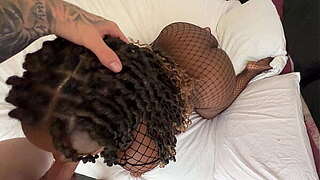 I Cheated on My Wife with a Breasty Creesh Arse Darksome Girl, That babe Perpetrate Me Cum Twice Later Squirting on My Rod