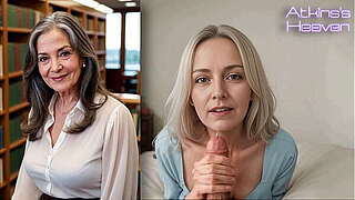 Your Breasty Friend'_s Grandmother Helps U Wank