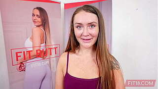 POV Casting Corpulent Dilettante With A Admirable Love tunnel Chloe Marie In Yoga Drawers
