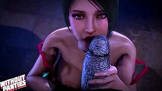 Ada Wong uses whole her grots for their intended goal