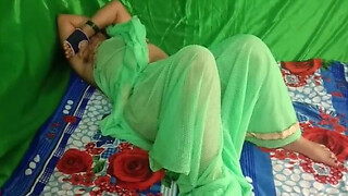 Savita Aunty ravaged in a environmentally-friendly saree by Indian step-mother
