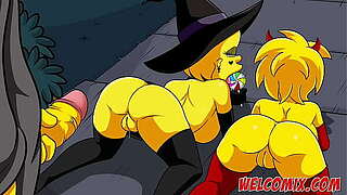 Specific Halloween Night! Simpsons Porn! Simptoons!