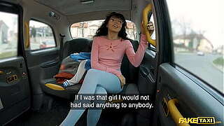 Fake Taxi That babe is faintly Eighteen however That babe is in necessity of a wet crack stretching large rod