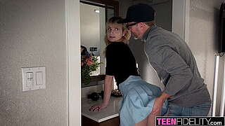 TEENFIDELITY Slim Golden-haired Floozy Evie Christian