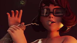 MILF Velma 3D Oral-service - Uncensored Anime
