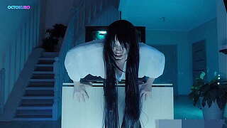 Sadako great a-hole stuck in TV