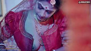 Desi Nice 18+ Lass Very First wedlock night-time with her spouse and Hardcore sex ( Hindi Audio )