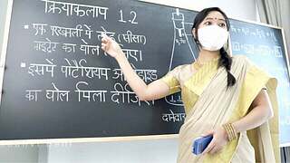Desi Gorgeous Tutor teaching Sex Lessons ( Hindi Drama )