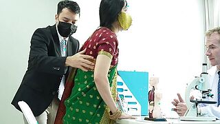 Indian Desi Maiden Drilled by her Wide Schlong Physician ( Hindi Drama )