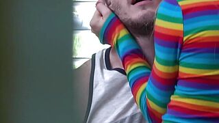Father Catches Diminutive Boyish man Getting Pounded by Her Step-brother - Kenzie Reeves