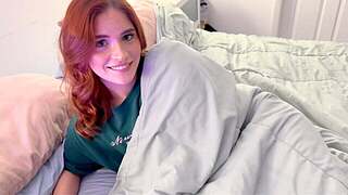 I caught my stepsister masturbating yet this babe asked me to stay