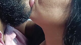 Vaishnavy and Sharun Raj lengthy lip padlock with overall in nature's garb sex proceed with slowmotion music afterwards with real sound typical speed
