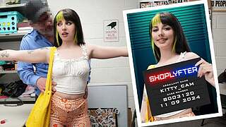 Shoplyfter - Nice Green-Haired Thief Acquires Caught and Pounded by the Security Officer