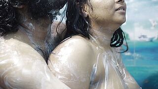 Step sister pool and sex with step congener ingredient 2, Vaishnavy and Sharun Raj sexy pool romance, Mallu match sexy pool sex