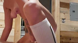 Hotwife rides BWC and records it entire for her cuckold spouse at abode