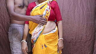 Hawt older milf dilettante wedded preggy aunty standing creampie fucking with spouse fellows in her premises desi excited indian aunty in hawt saree chemisette and skirt large meatballs beautyfull bengali boudi fucking and engulfing 10-Pounder and bulbs