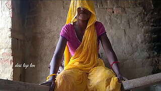 Desi Indian wife spouse difficult fuck yellow hawt sharee