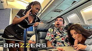 Favourable Receives Drilled With Voyage Attendant Hazel Mercy In Intimate When LaSirena69 Comes &amp_ Joins For A Hawt Threesome - BRAZZERS